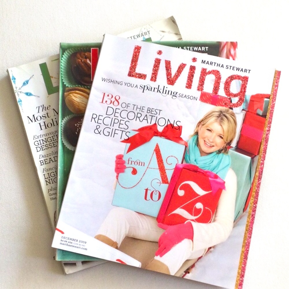 Vintage Martha Stewart Living Holiday Magazines - December Editions